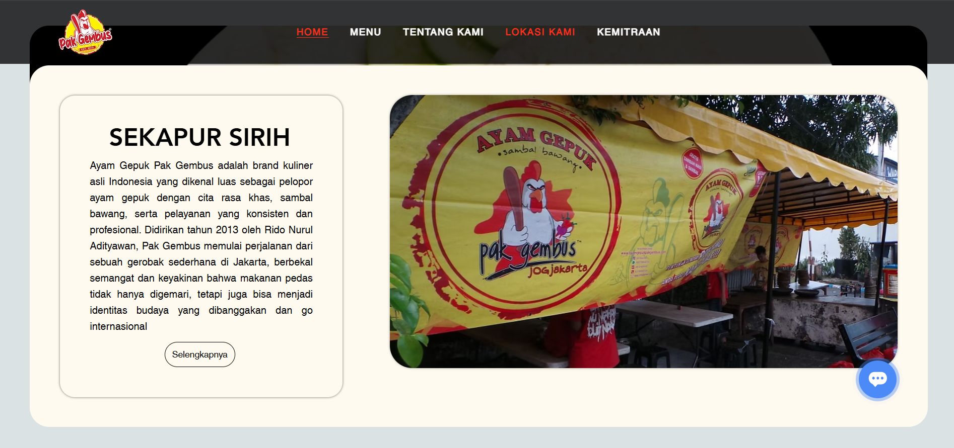 Ayam Gepuk Pak gembus